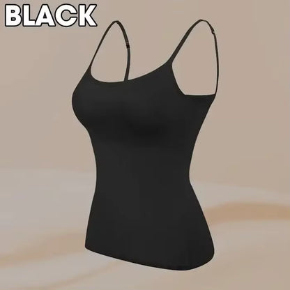 Elevate Your Summer Wardrobe with Our Sexy Solid Padded Bra Camisole - Women’s Backless Tank Top with Built-in Support
