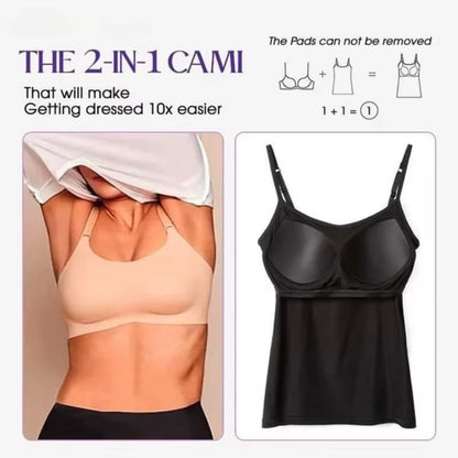 Elevate Your Summer Wardrobe with Our Sexy Solid Padded Bra Camisole - Women’s Backless Tank Top with Built-in Support